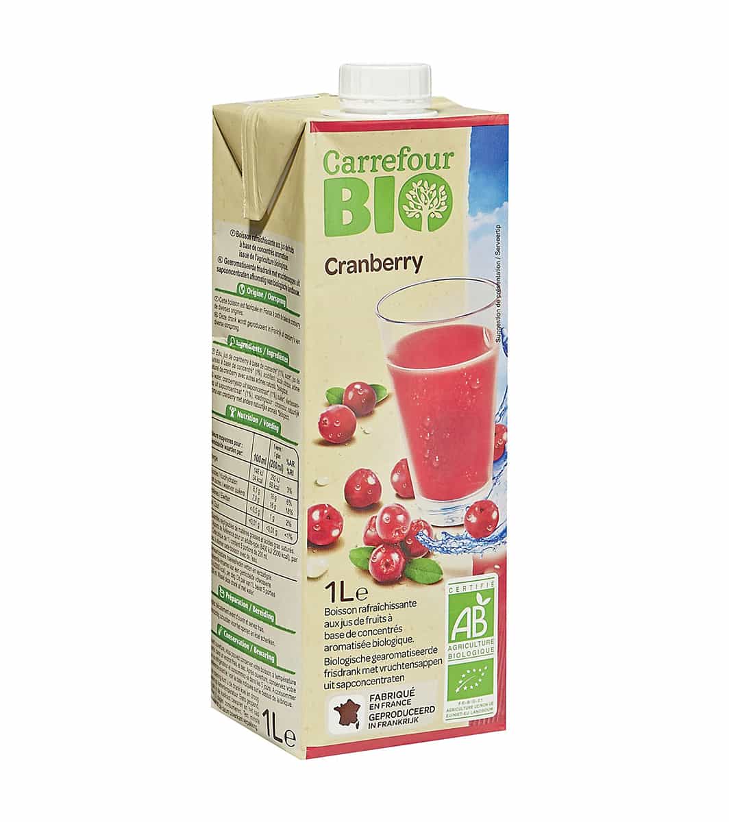 Boisson cranberry Bio 1L - Carrefour Maroc