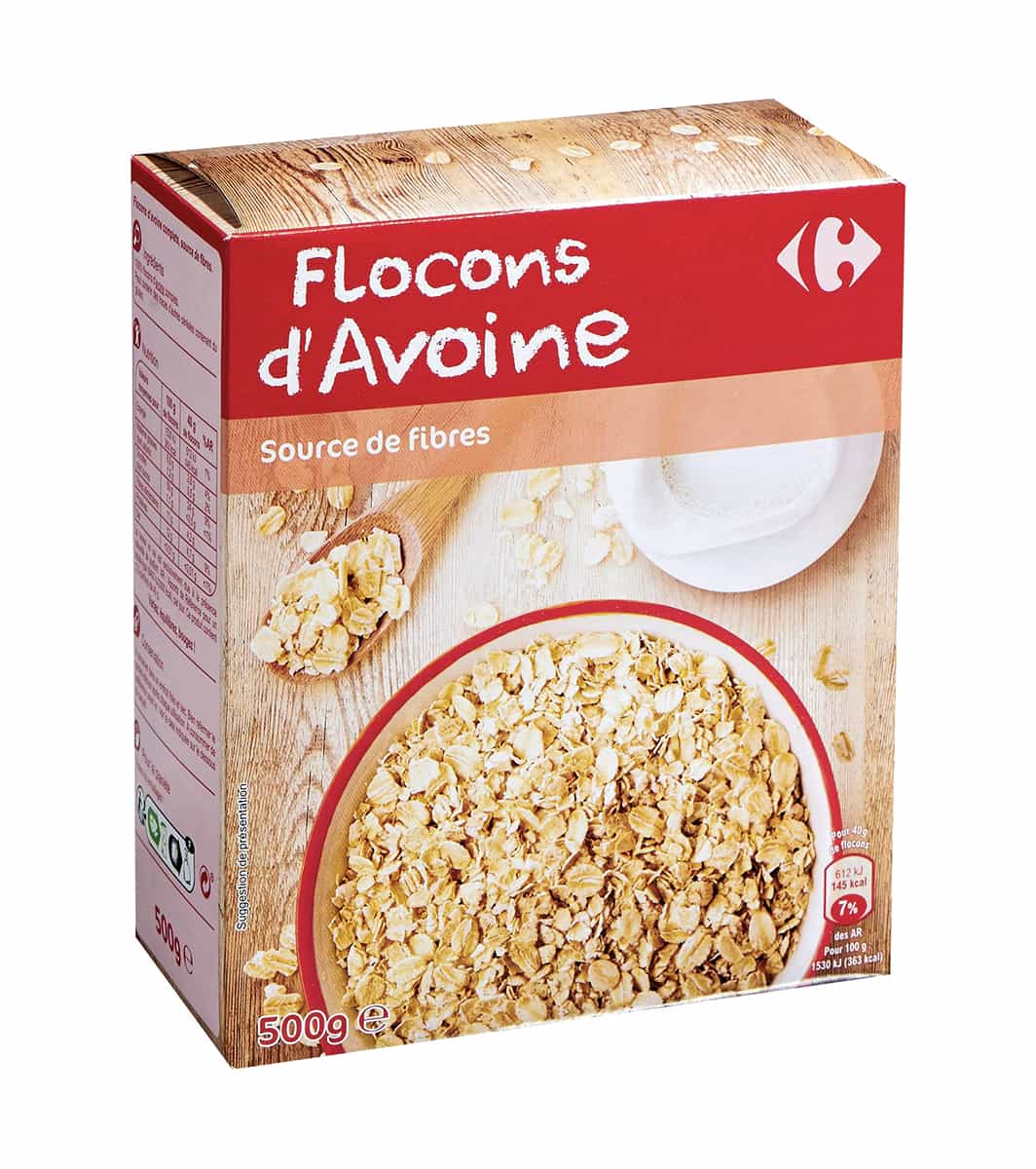 Flocons d'avoine 500g - Carrefour Maroc